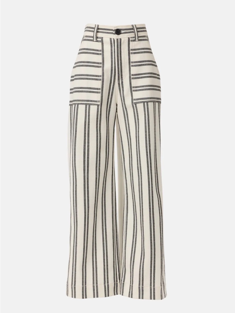 Fifteen Twenty Rylee Striped Crop Pant Navy White Cotton 4